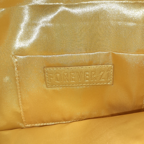 FOREVER 21 GOLD SEQUINS CROSSBODY RECTANGLE PURSE - Picture 6 of 10